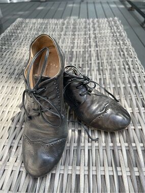 Marsell Women’s Lace-Up Leather Oxfords - Black